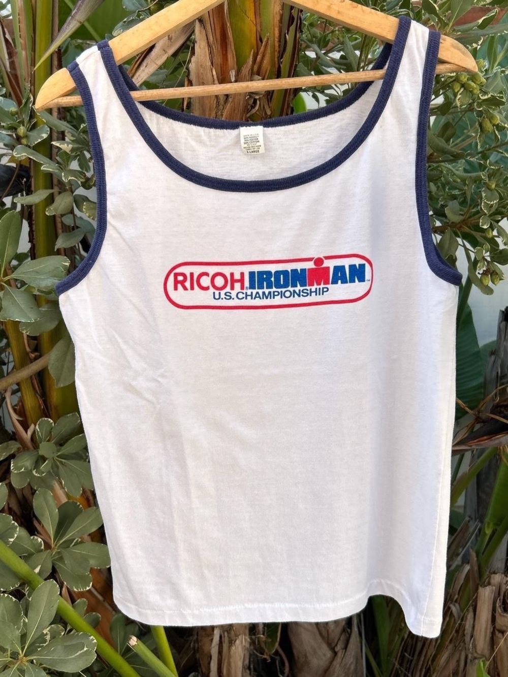Vintage 90s Ricoh Ironman U.S. Championship Tank Top XL USA